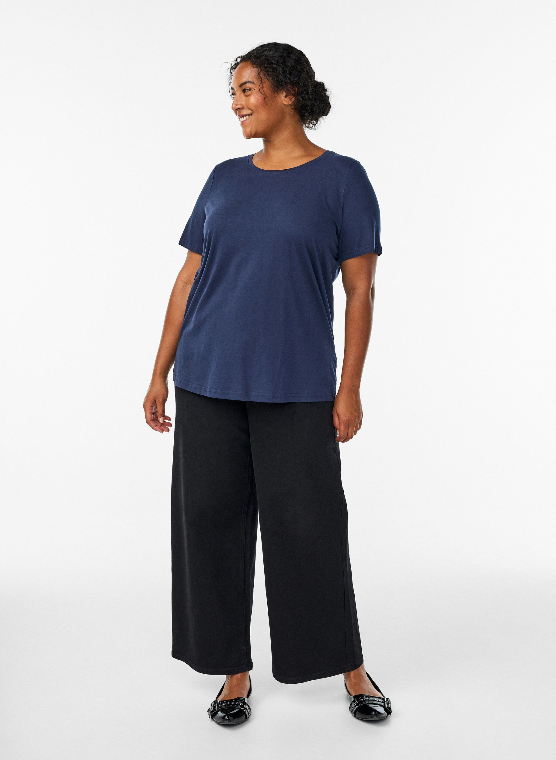 ZizziT-Shirt mit Print, Blau, Model image number 1