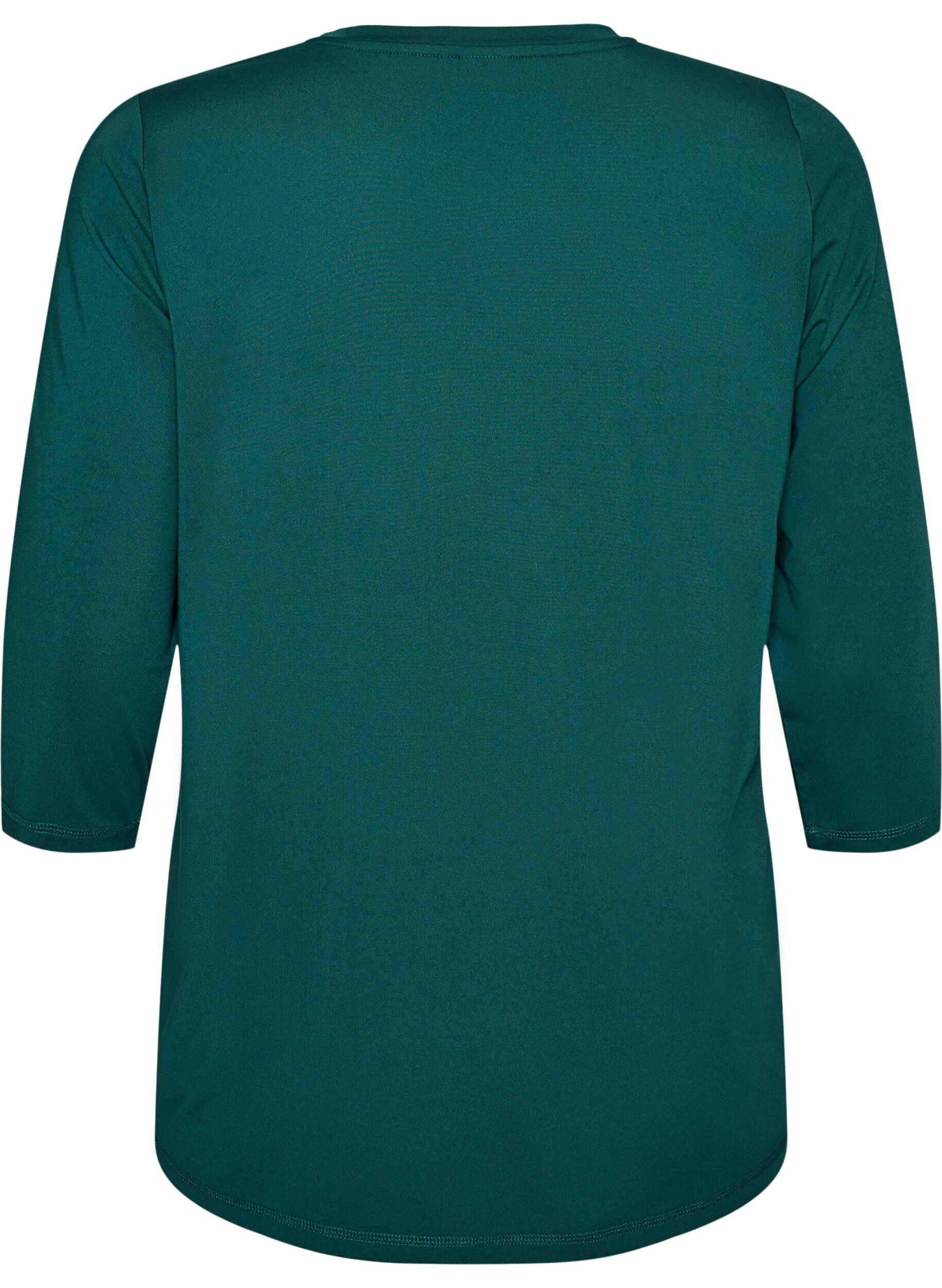 ZizziTrainingsshirt mit 3/4-&Auml;rmeln, Gr&uuml;n, Packshot image number 1