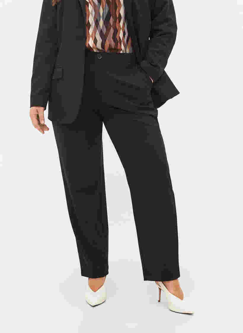 Klassische Hose mit Taschen, Black, Model image number 2