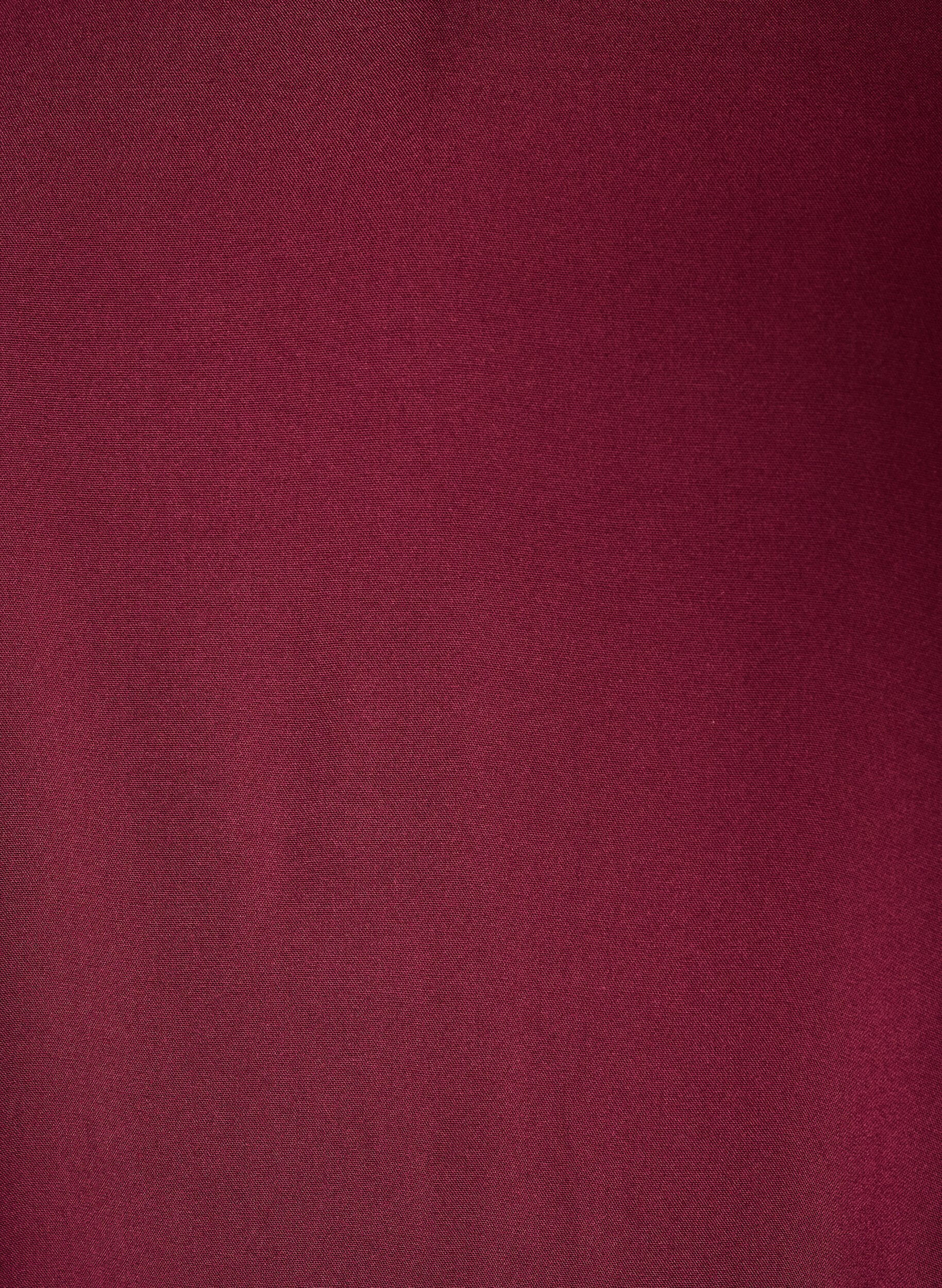 ZizziBluse aus Viskose mit V-Ausschnitt und abgerundetem Saum, Rot, Packshot image number 2