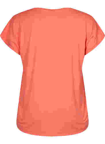 Kurzarm Trainingsshirt, Living Coral, Packshot image number 1