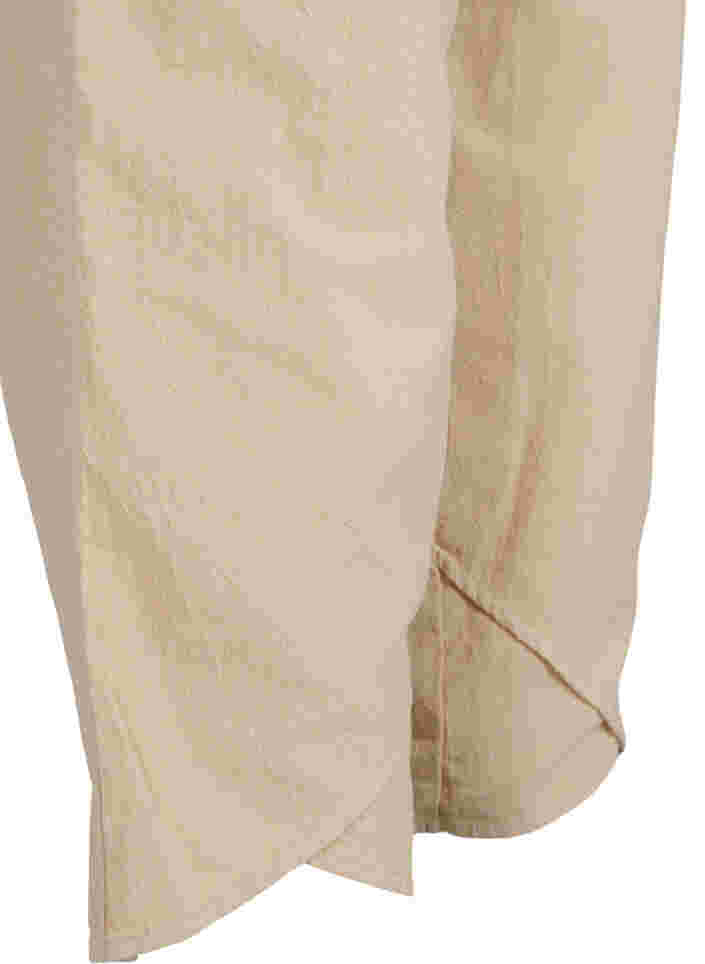 Cropped Hose aus Baumwolle, Oxford Tan, Packshot image number 3