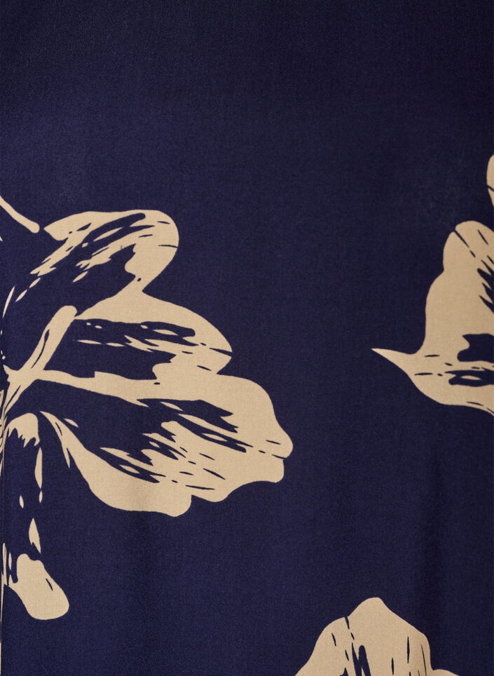 Kleid aus Viskose mit Schnittlinie, Blau, Packshot image number 2