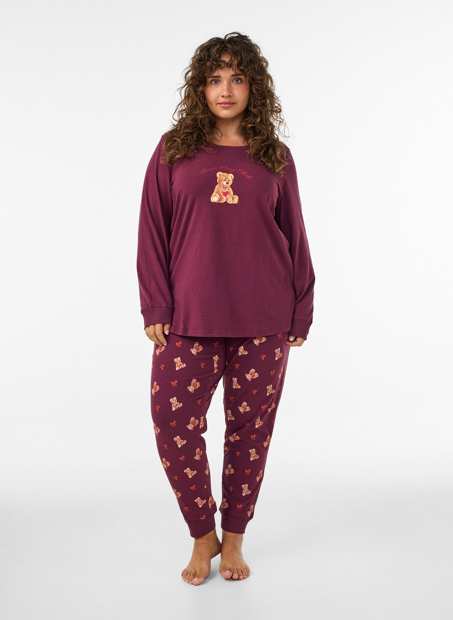 ZizziBedruckte Pyjamahose, Rot, Model image number 1