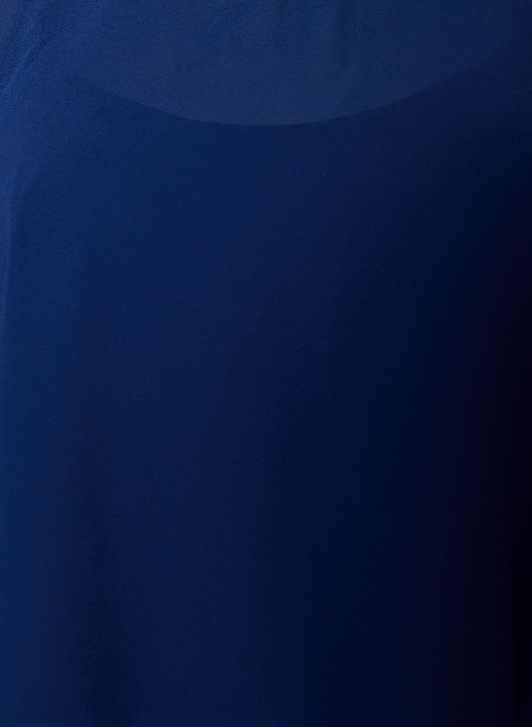 ZizziMaxikleid mit R&uuml;schen-Volants und abnehmbarem Cape, Blau, Packshot image number 2