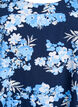 Kurz&auml;rmliges Baumwollkleid mit Aufdruck, Blau, Packshot image number 2