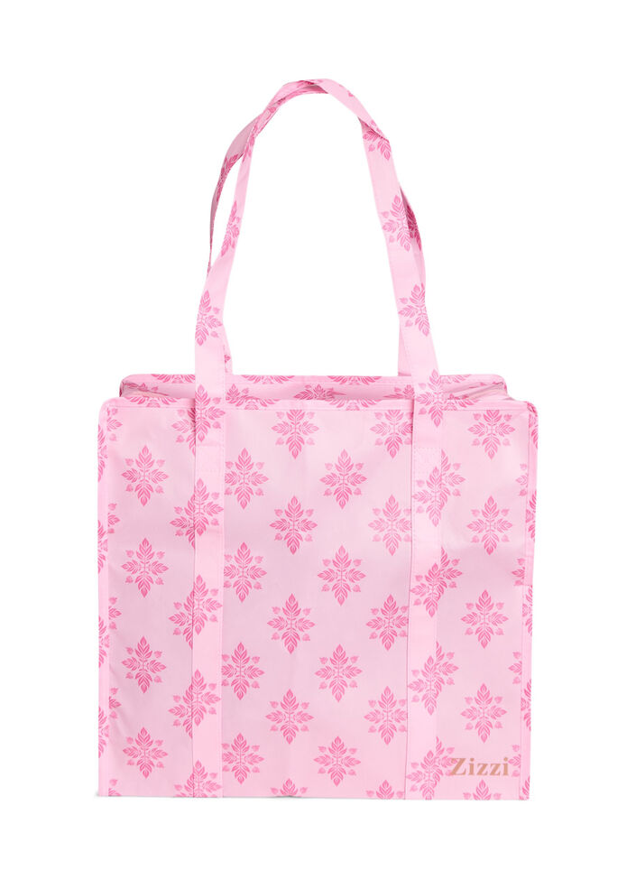 Einkaufstasche mit Rei&szlig;verschluss, Pink, Packshot image number 0