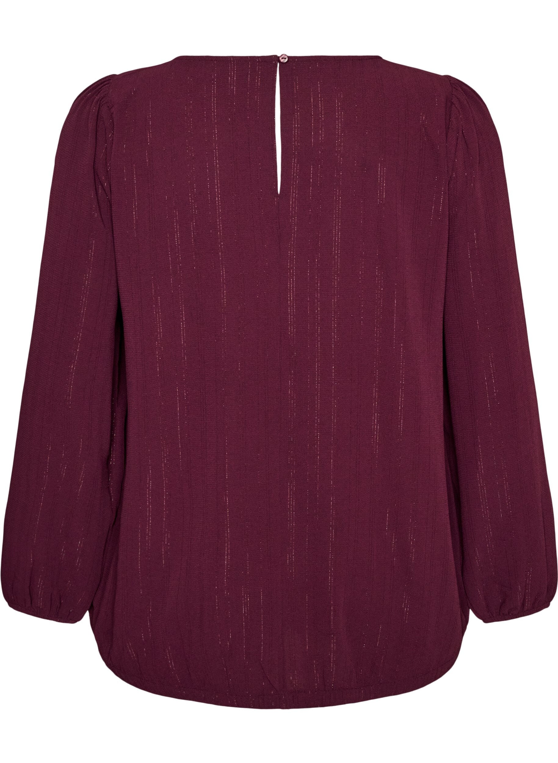 ZizziBluse mit Glitzer, Rot, Packshot image number 1