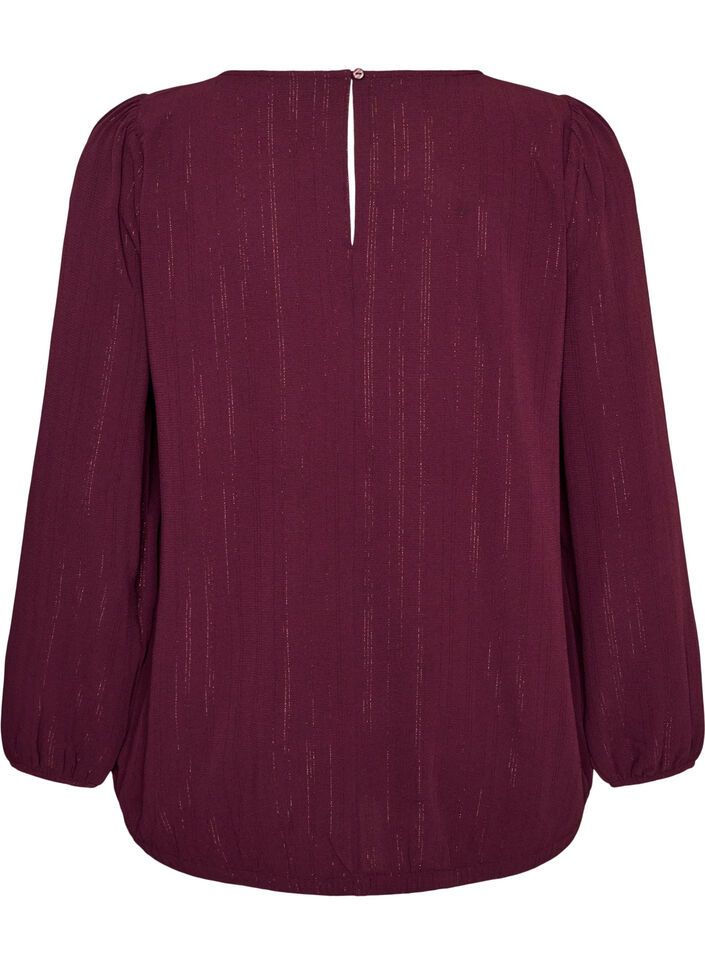 Bluse mit Glitzer, Rot, Packshot image number 1