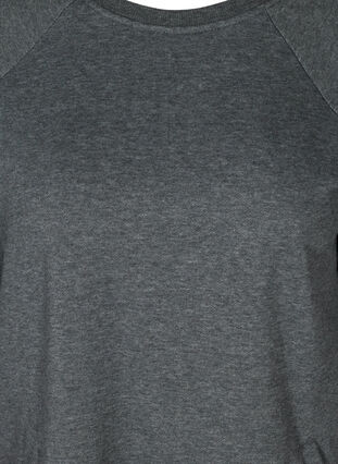 Meliertes Sweatkleid mit Taschen, Dark Grey Melange, Packshot image number 2