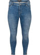 Cropped Amy Jeans mit Reißverschluss, Blau, Packshot image number 0