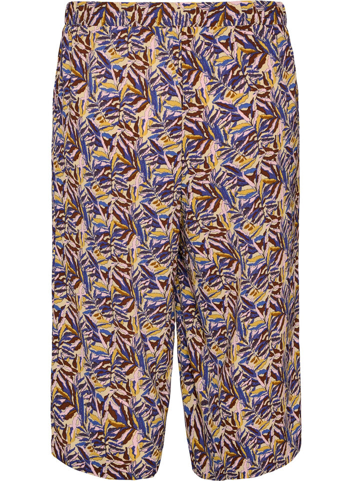 Culotte-Hose mit Print, Beige, Packshot image number 1