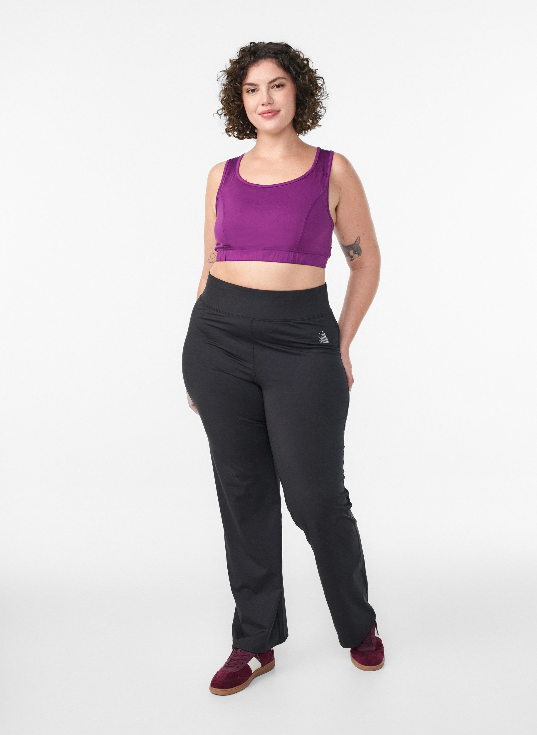 ZizziSport-BH mit Racerback, Lila, Model image number 1