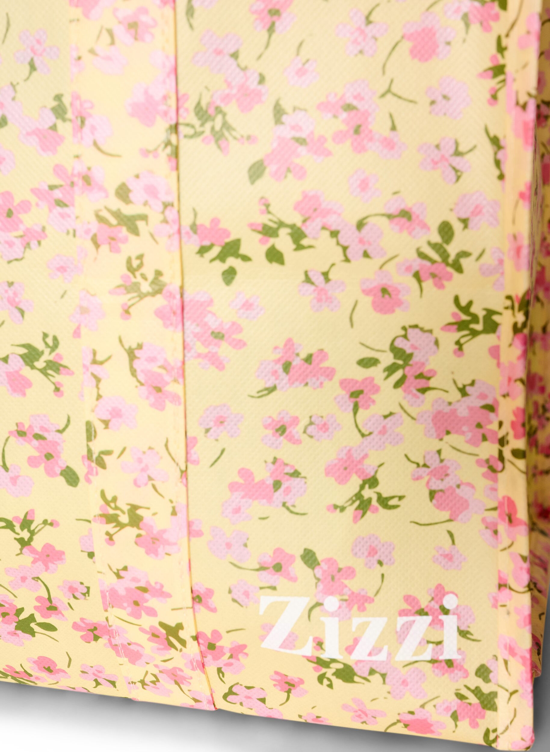 ZizziEinkaufstasche mit Rei&szlig;verschluss, Gelb, Packshot image number 2