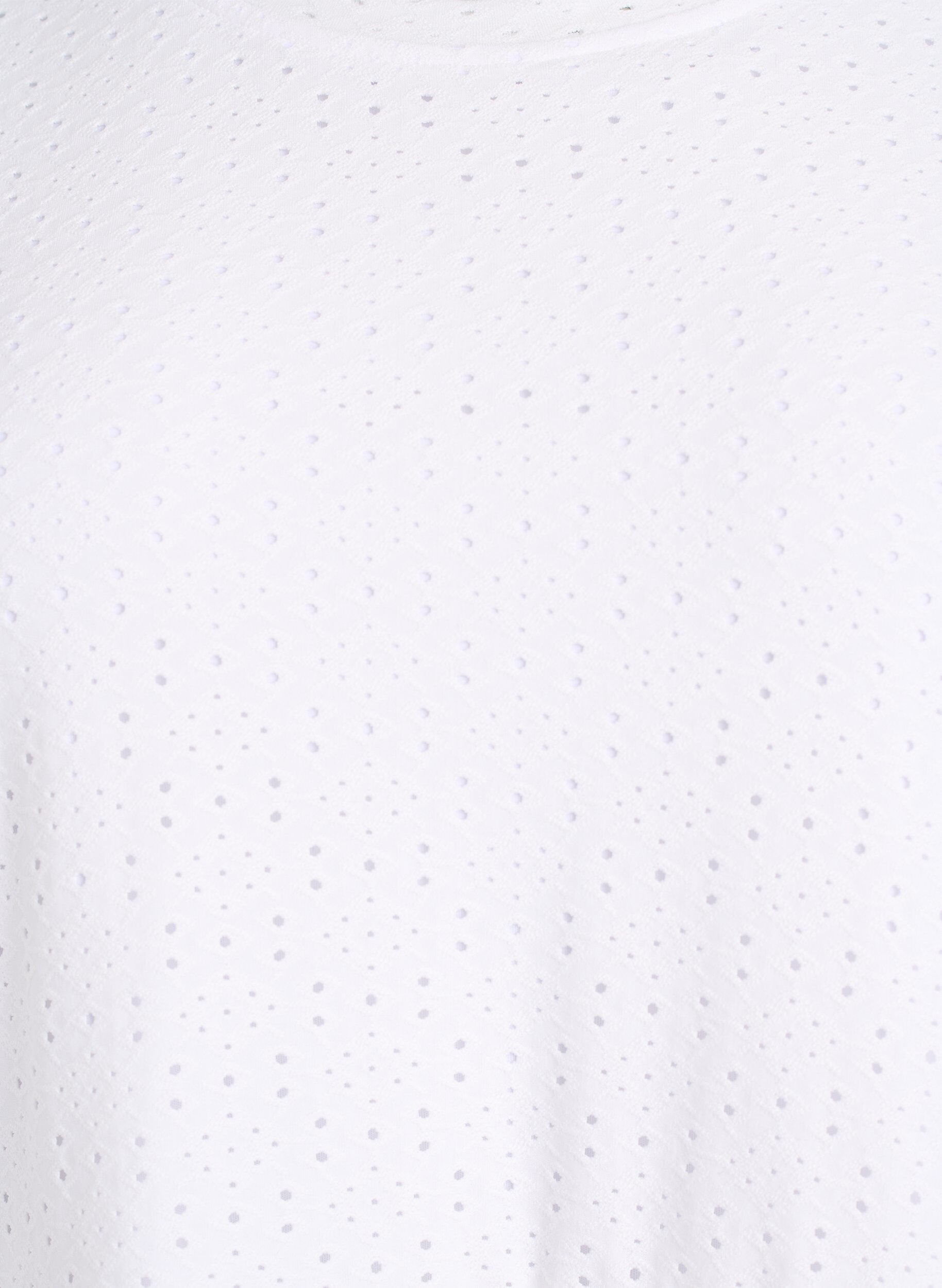 ZizziKurzes Kleid mit Spitzenmuster und Lagenrock, Wei&szlig;, Packshot image number 2