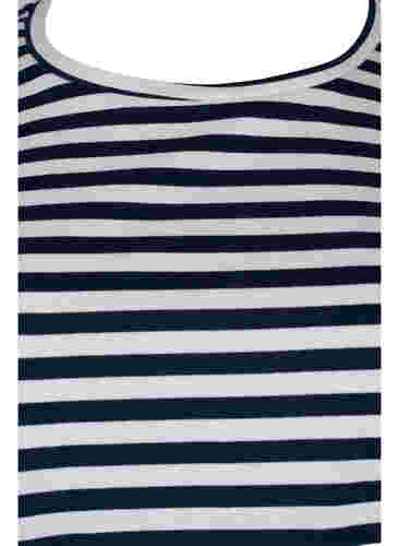 2er-Pack basic T-Shirts aus Baumwolle, Navy/Navy Stripe, Packshot image number 2