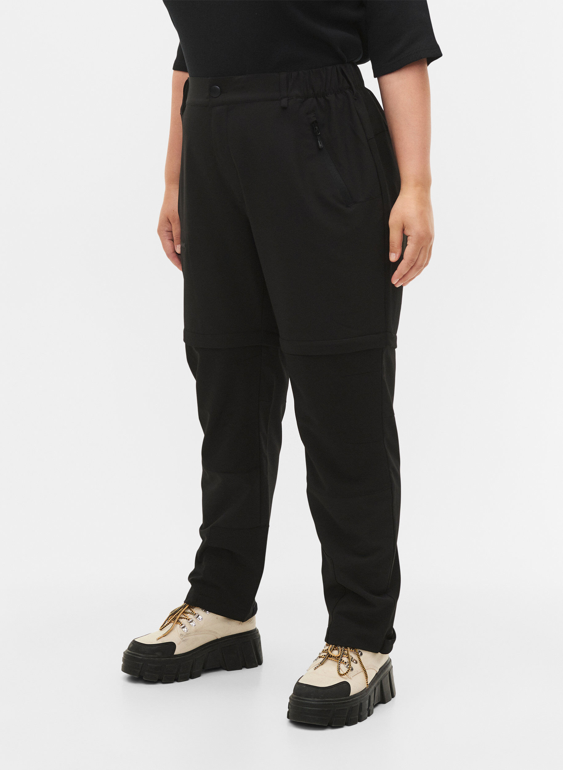 Zizzi2-in-1 Wanderhosen, Black, Model image number 2