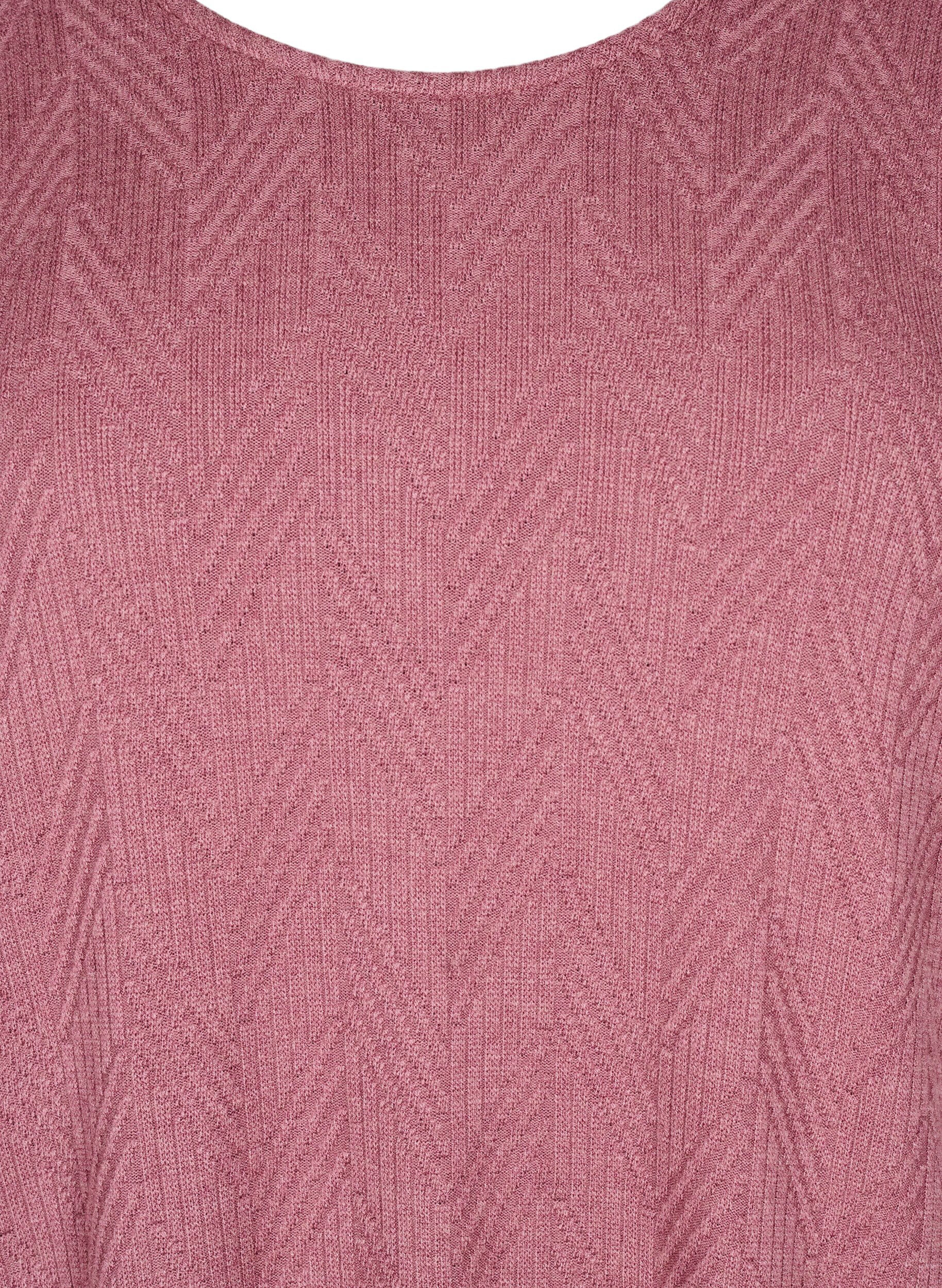 ZizziGemusterte Bluse mit langen &Auml;rmeln, Braun, Packshot image number 2