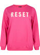 Sweatshirt mit Text, Fuchsia P. W. Reset, Packshot image number 0