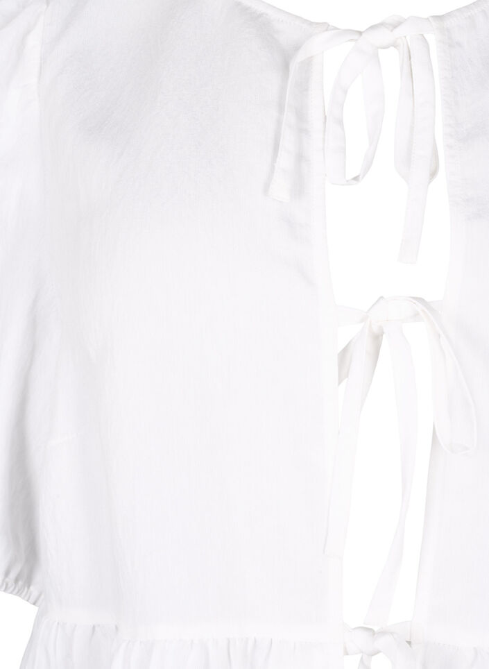  Viskosebluse mit Lochstickerei, Bright White, Packshot image number 2