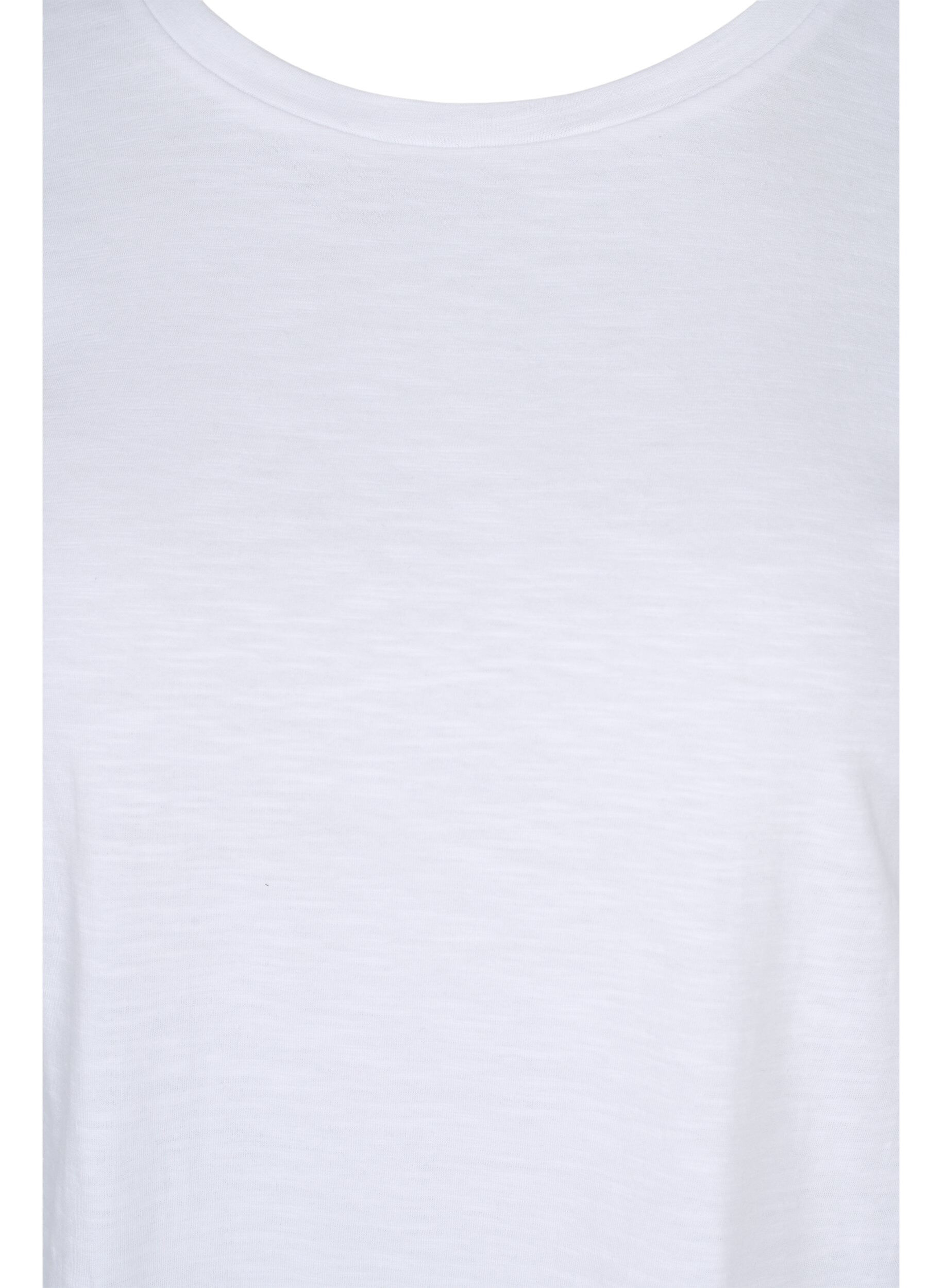 Zizzi2er-Pack basic T-Shirts aus Baumwolle, Black/B White, Packshot image number 3