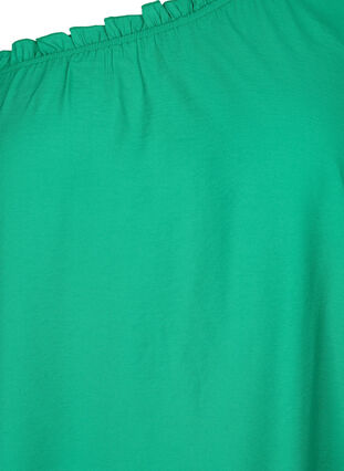 One-Shoulder-Kleid aus Viskose, Deep Mint, Packshot image number 2
