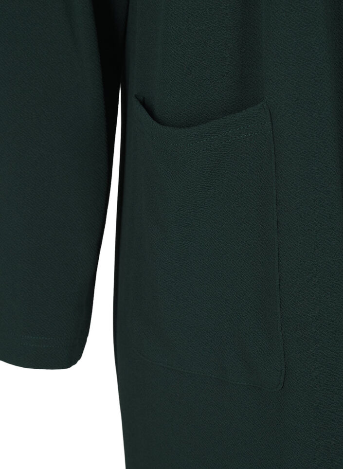 Lange Blazer mit Taschen, Gr&uuml;n, Packshot image number 3