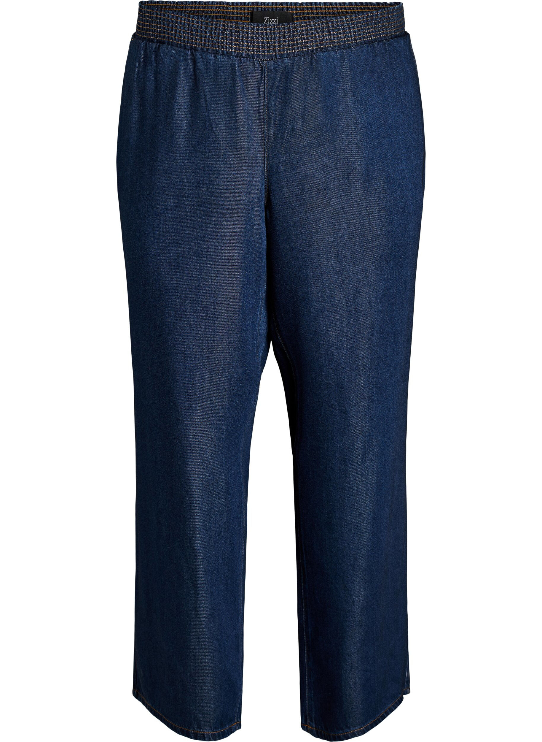 Weite Lyocellhose in Denim-Optik