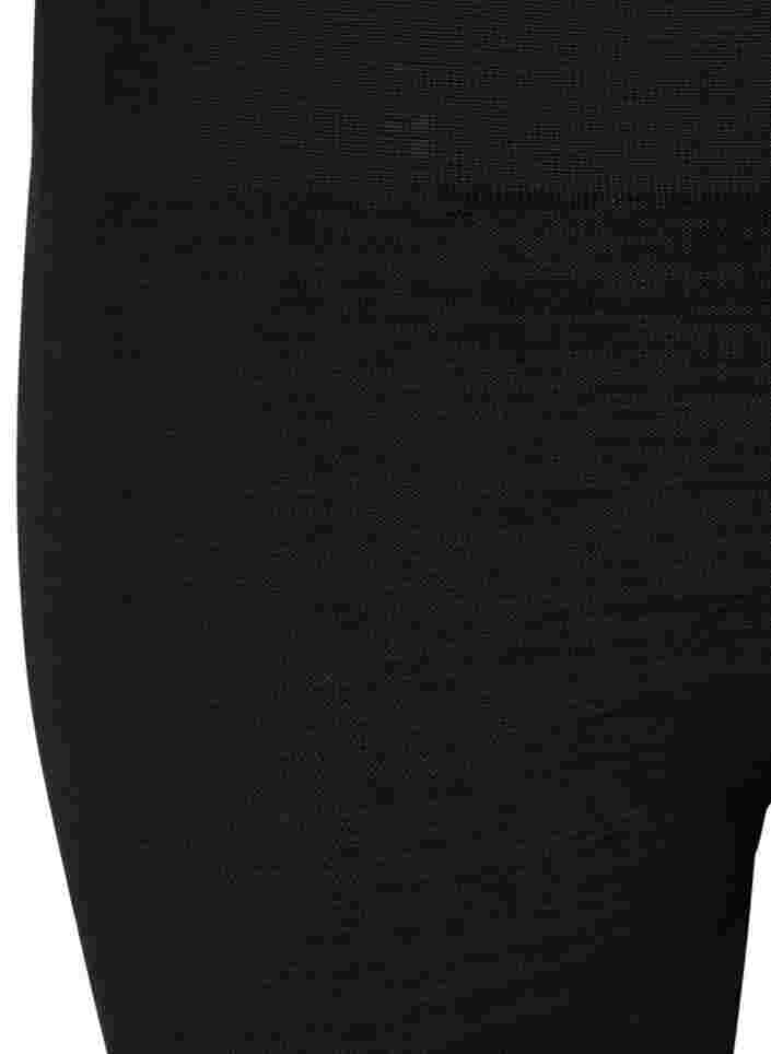 Nahtlose Skiunterhose aus Melange, Dark Grey Melange, Packshot image number 2