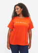 FLASH - T-Shirt mit Motiv, Orange.com, Model image number 0