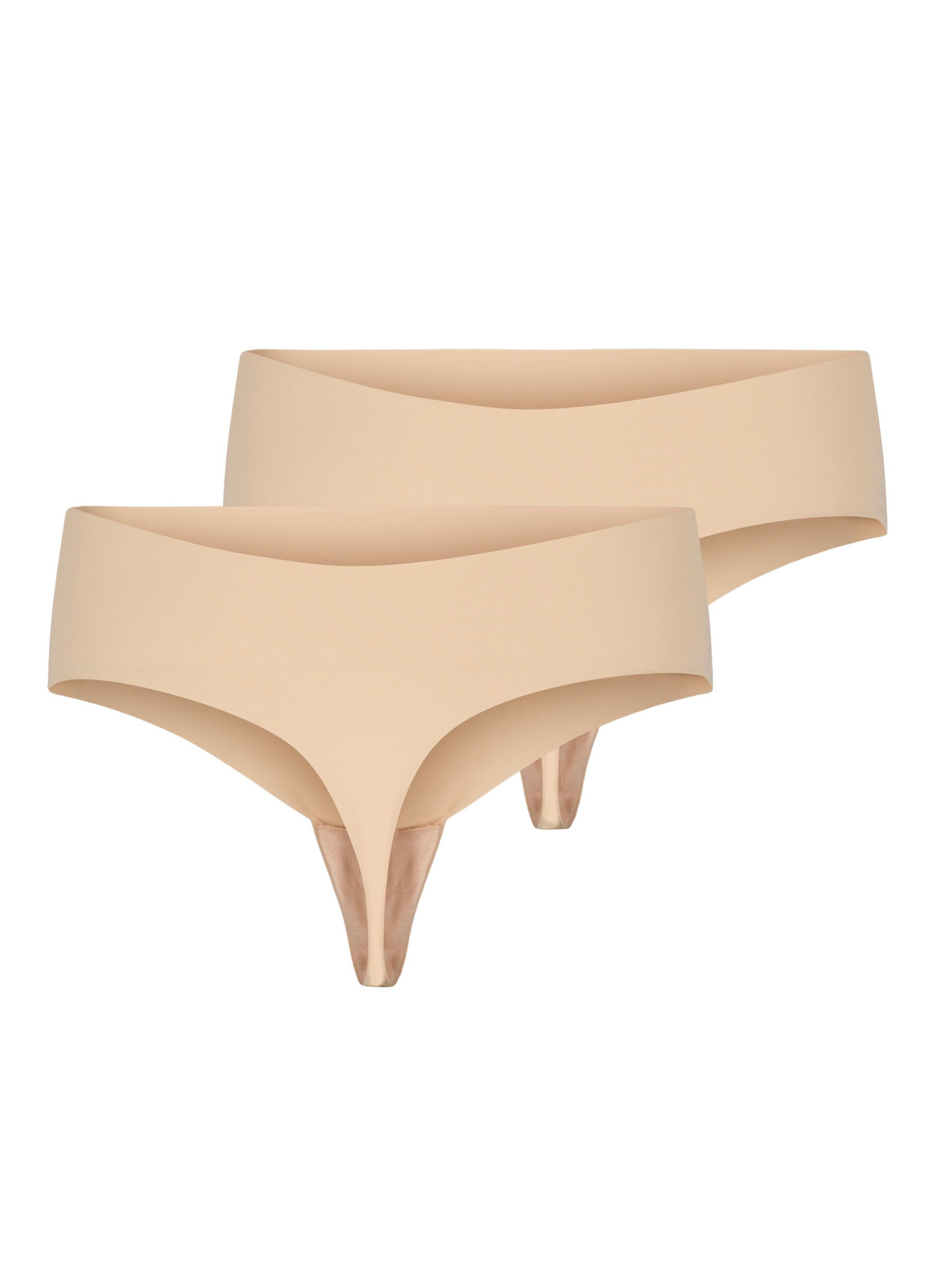 Zizzi2er-Pack invisible G-String , Beige, Packshot image number 1