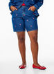 Bestickte Denimshorts, Blau, Model image number 2