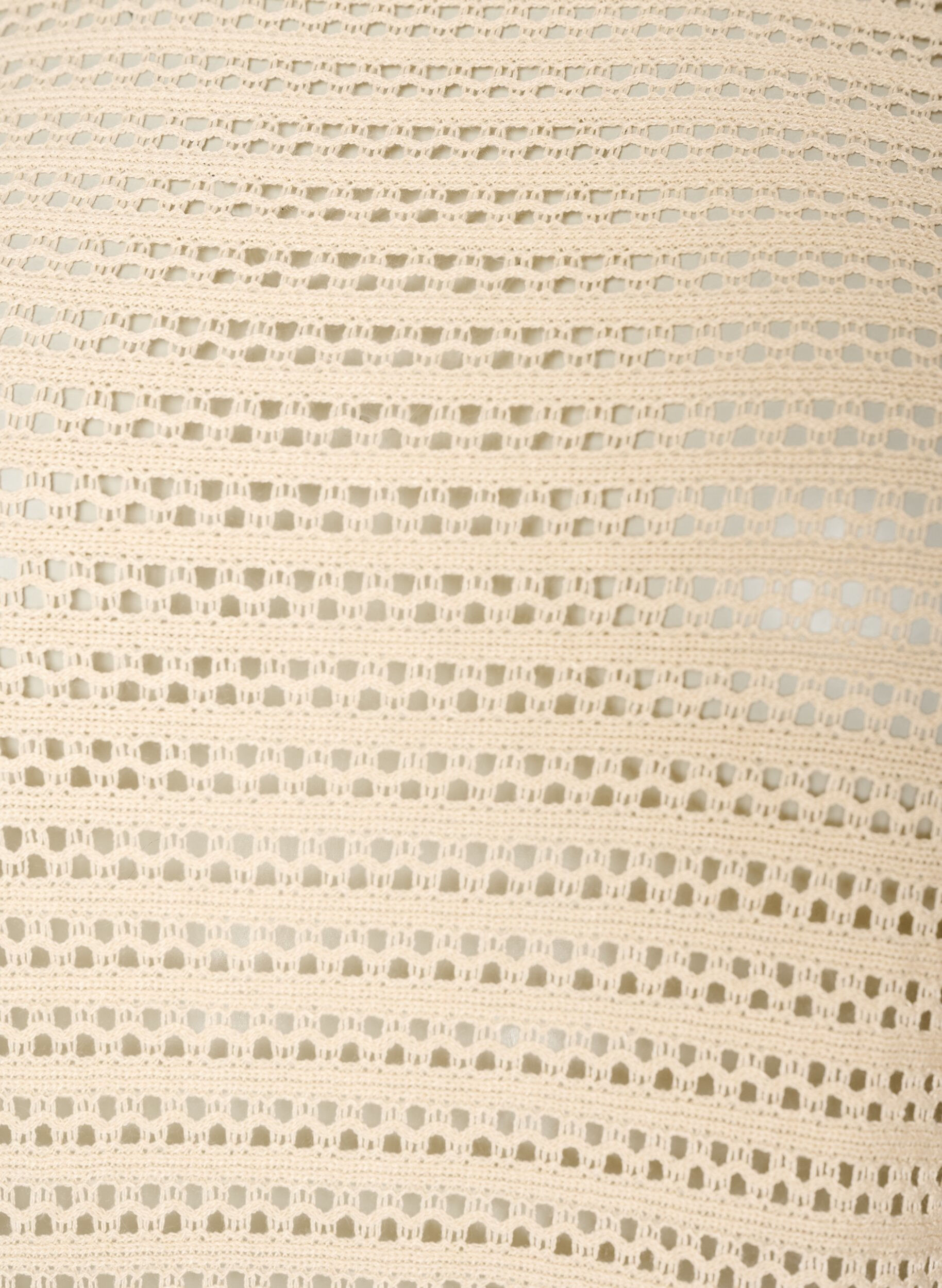 ZizziStrandkleid mit Lochstickerei und langen &Auml;rmeln, Beige, Packshot image number 2