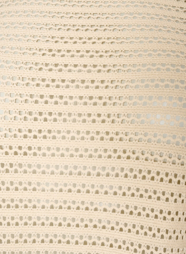 Strandkleid mit Lochstickerei und langen &Auml;rmeln, Beige, Packshot image number 2