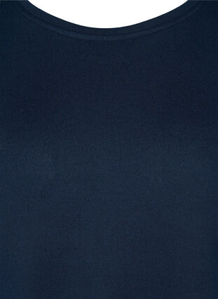 Langarm Bluse mit Knopfdetails, Night Sky, Packshot image number 2