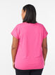 Einfarbiges Trainings-T-Shirt, Pink, Model image number 2