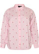 Hemdbluse mit Blumenstickerei, Pink, Packshot image number 0