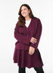 Kurzer Strickrock in A-Linie, Dunkles Bordeaux, Model image number 0