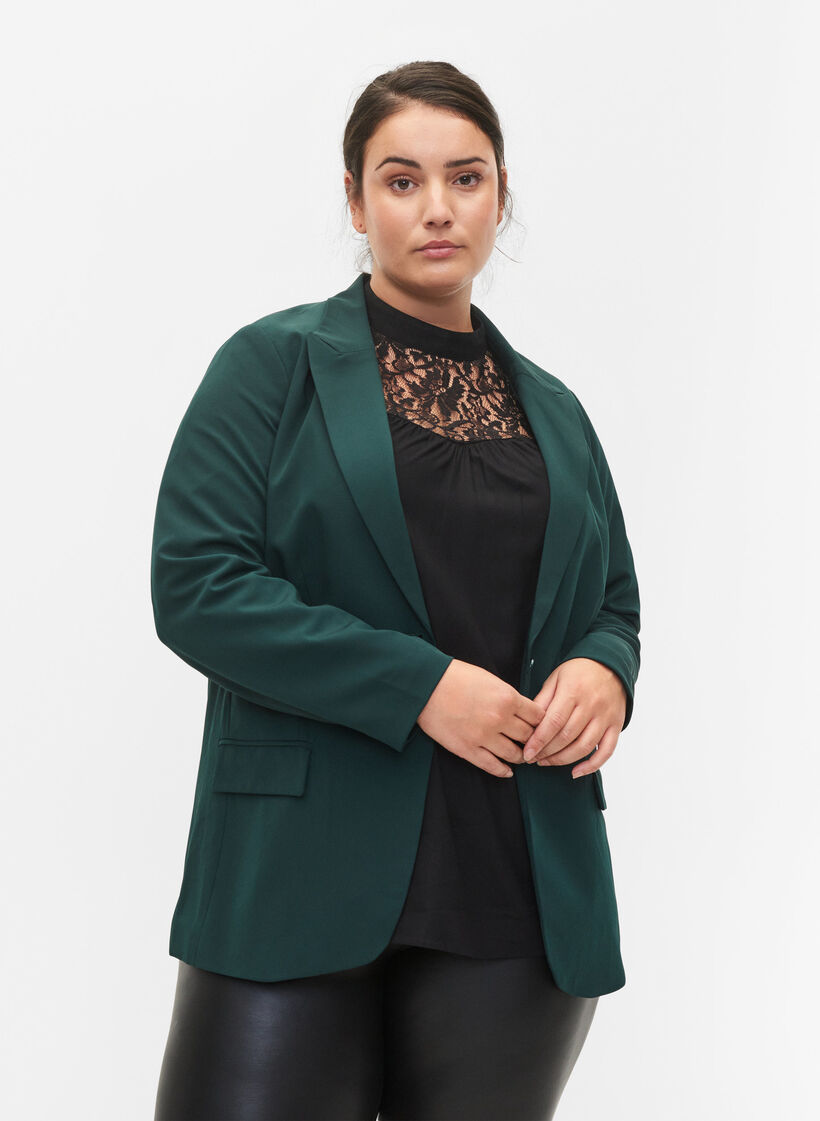 Klassischer Blazer mit Taschen, Scarab, Model image number 0