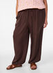 Hoch taillierte Ballonhose, Braun, Model image number 2