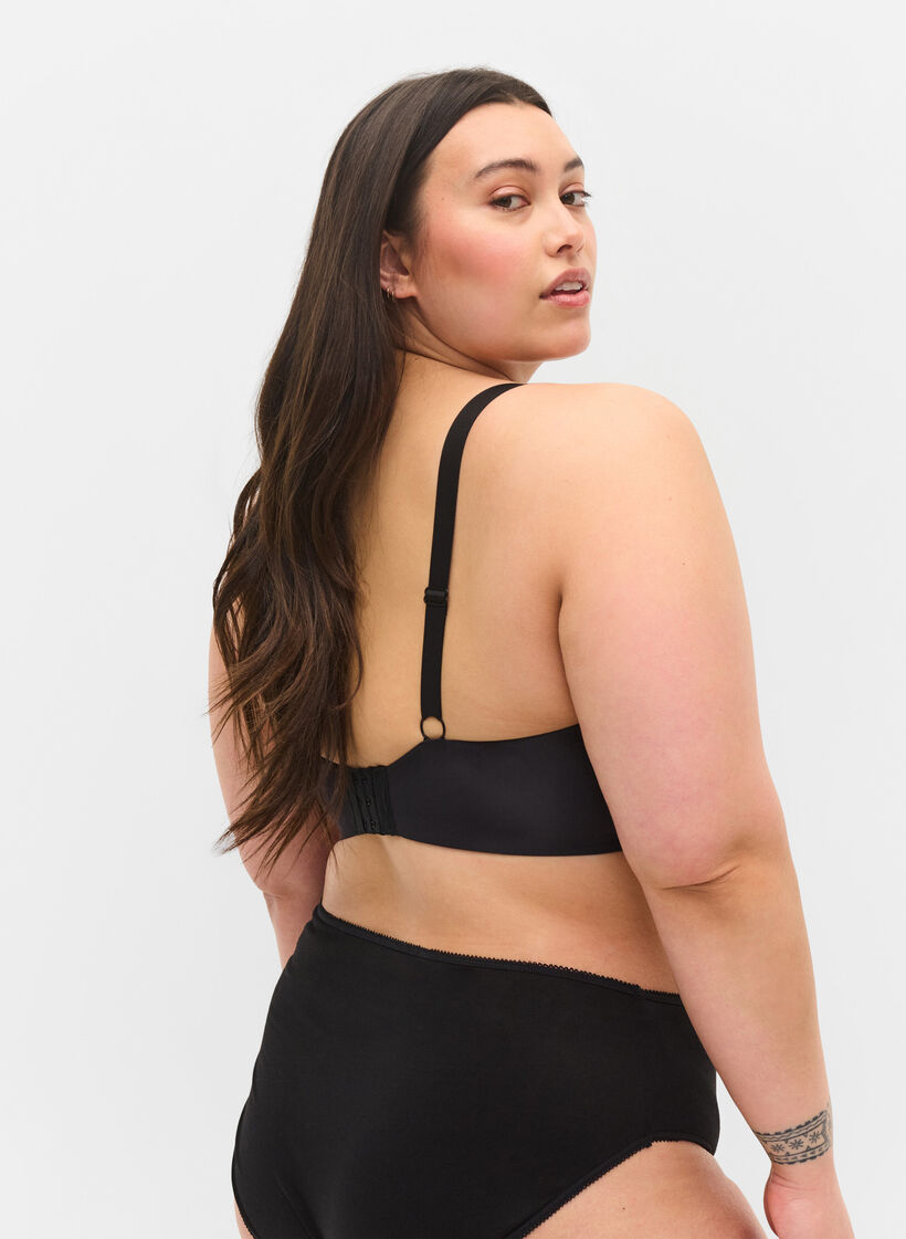 BH mit gepolsterten Körbchen, Schwarz, Model image number 1