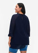 Bluse mit asymmetrischem Saum und 3/4 Ärmeln, Navy Blazer, Model image number 1