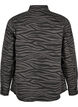 Jeanshemd mit Zebramuster und Knöpfen, Schwarz, Packshot image number 1