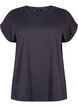 Kurz&auml;rmliges T-Shirt aus einer Baumwollmischung, Grau, Packshot image number 0