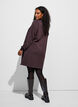 Sweatkleid mit hohem Rippkragen und Rei&szlig;verschluss, Braun, Model image number 1