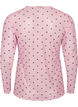 Bluse aus Mesh mit Print, Pink, Packshot image number 1