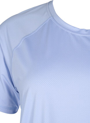 Trainings-T-Shirt mit Mesh-Rückenpartie, Zen Blue, Packshot image number 2
