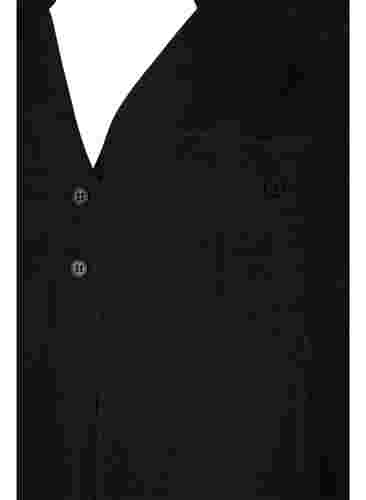 Viskose-Tunika mit kurzen Ärmeln, Black, Packshot image number 2