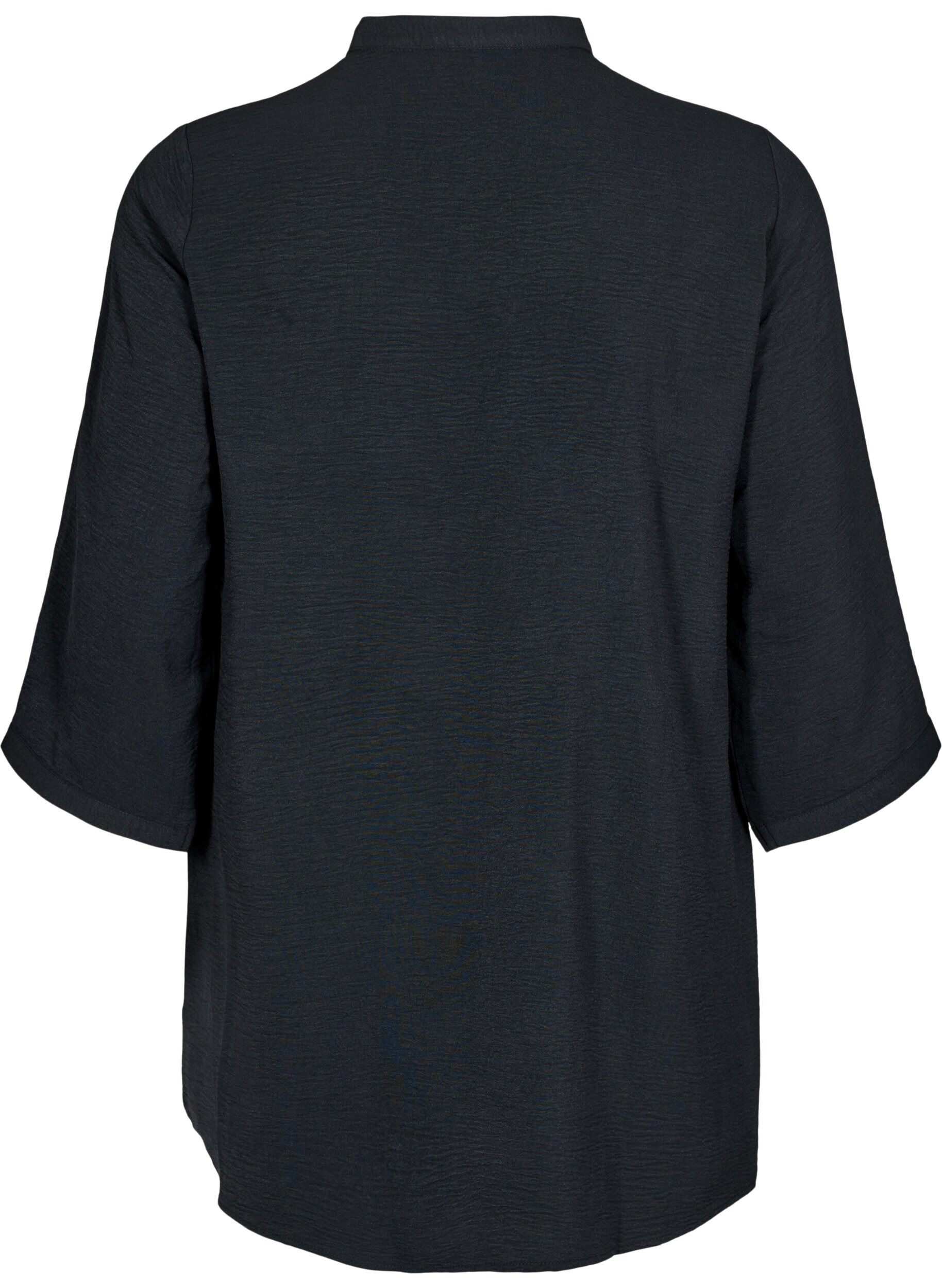 ZizziTunika mit 3/4-&Auml;rmeln, Schwarz, Packshot image number 1