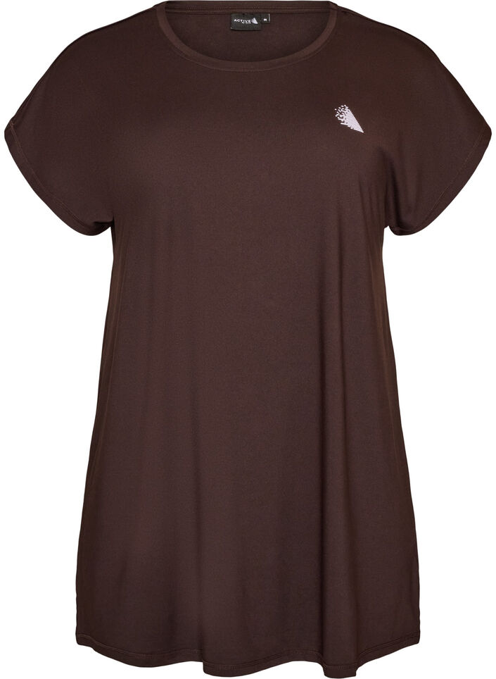 Langes Trainingsshirt, Braun, Packshot image number 0